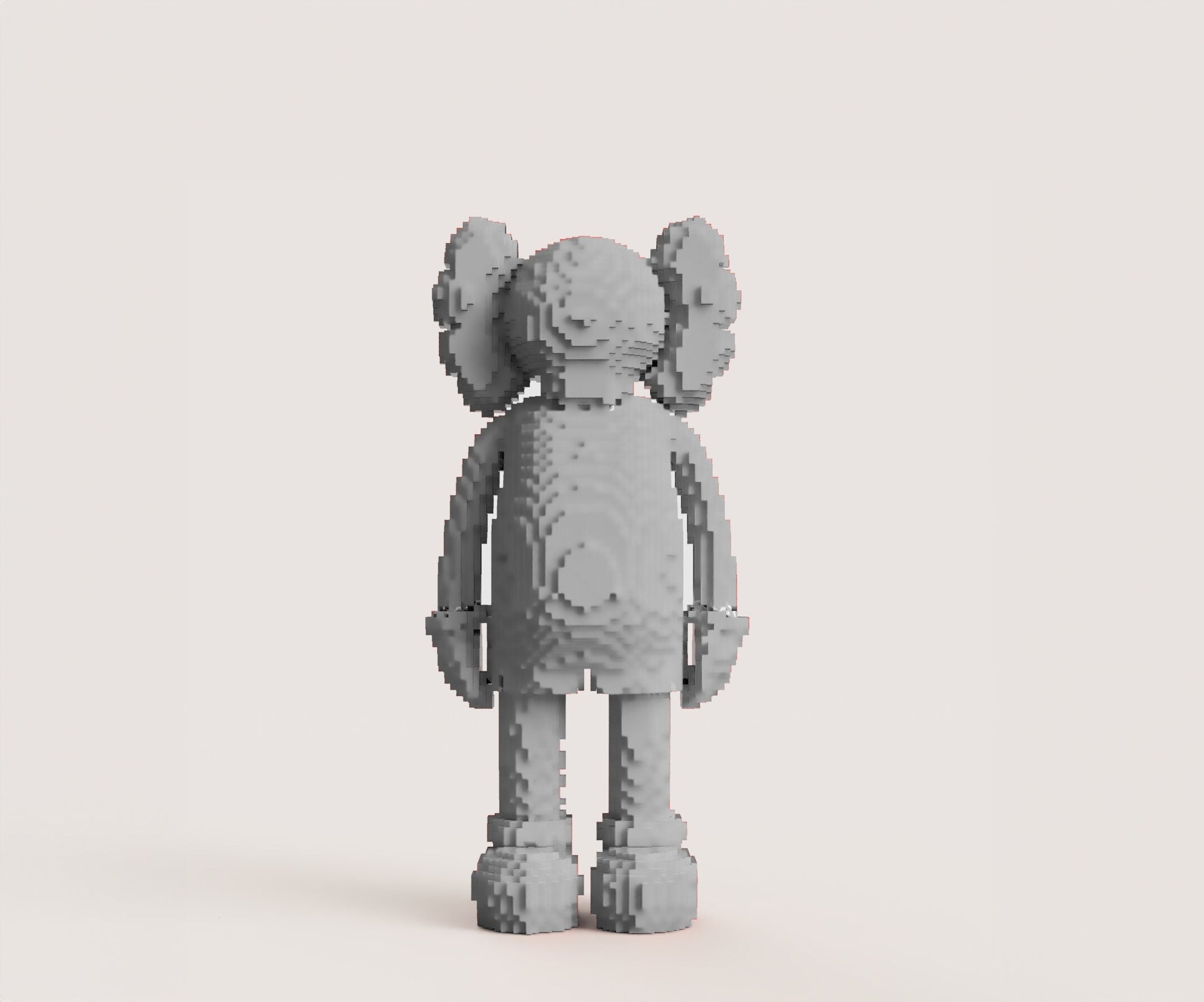 Brick KAWS Figure - Collectible Decorative Art Sculpture, Unique Design Desk Decor, Modern Pop Art Statue