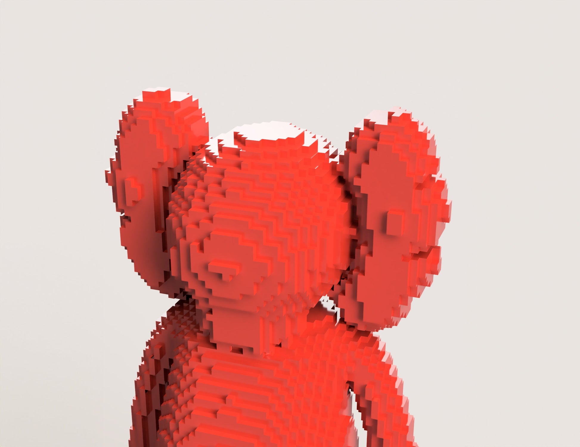 Brick KAWS Figure - Collectible Decorative Art Sculpture, Unique Design Desk Decor, Modern Pop Art Statue