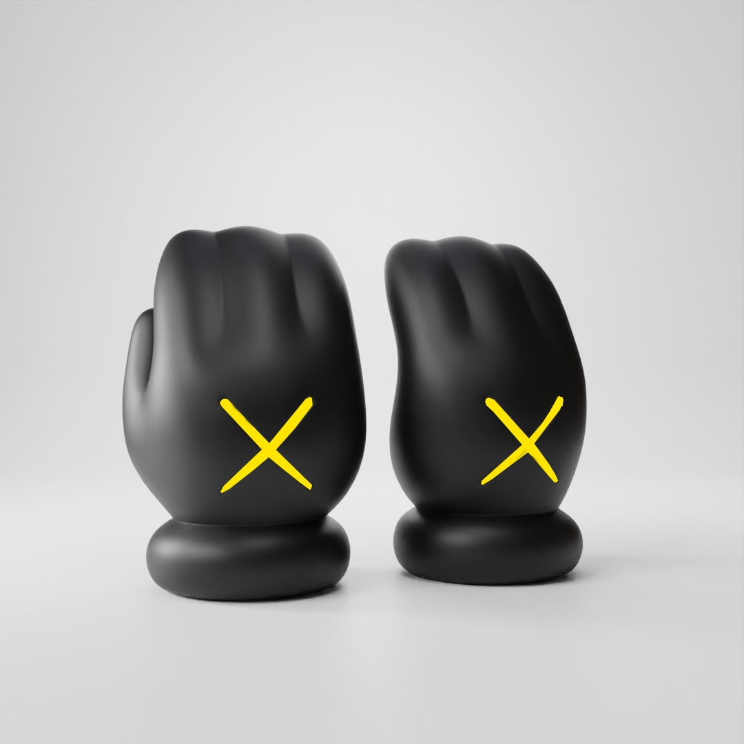 KAWS Hands Glove : Unique Art Collectible, Home Décor, Limited Edition Figurine, Modern Sculptures & Gifts for Art Lovers