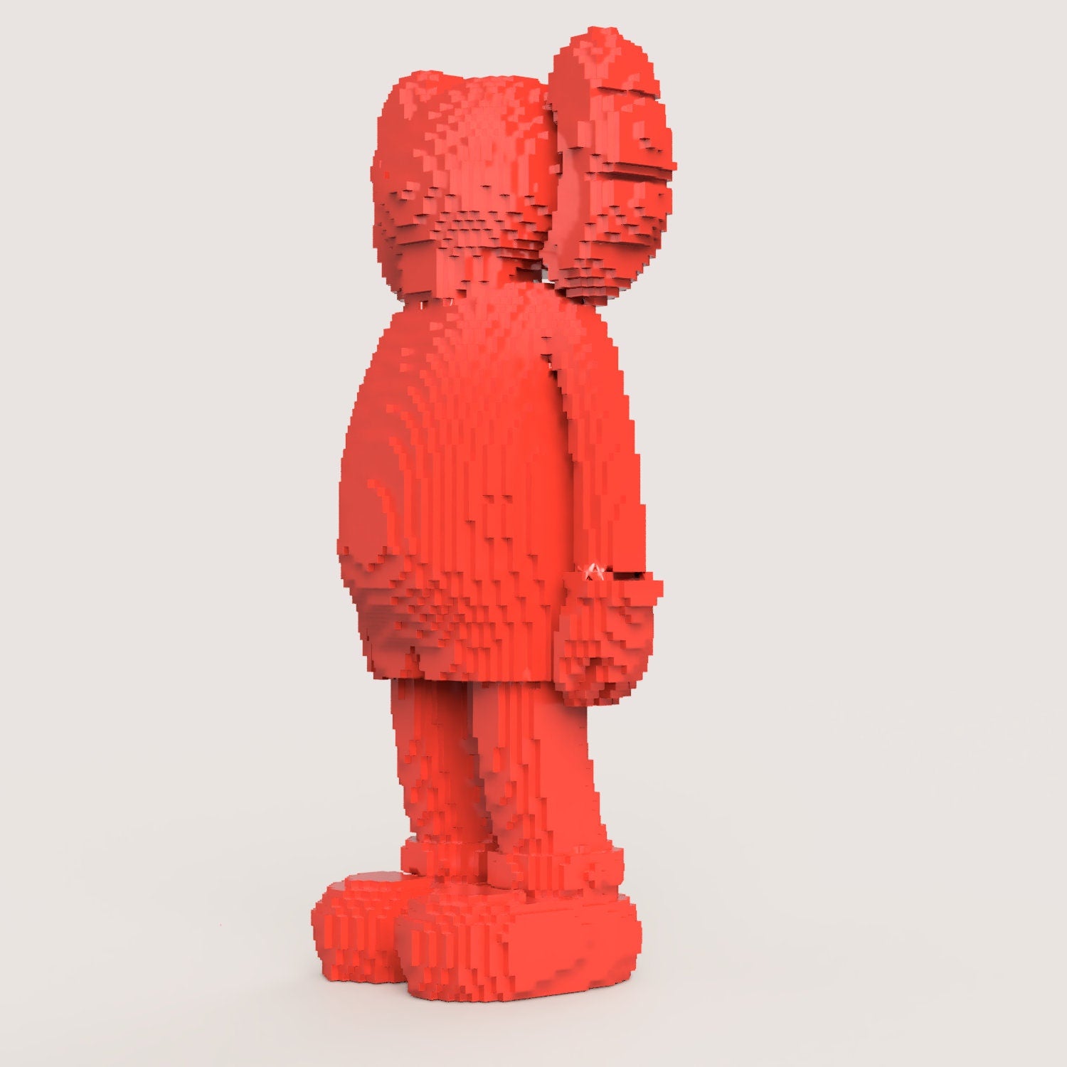 Brick KAWS Figure - Collectible Decorative Art Sculpture, Unique Design Desk Decor, Modern Pop Art Statue