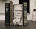 Frankenstein Book Nook, Unique Bookends for Book Lovers, Horror Themed Decor, Vintage Style, Perfect Gift & Home Office Decor