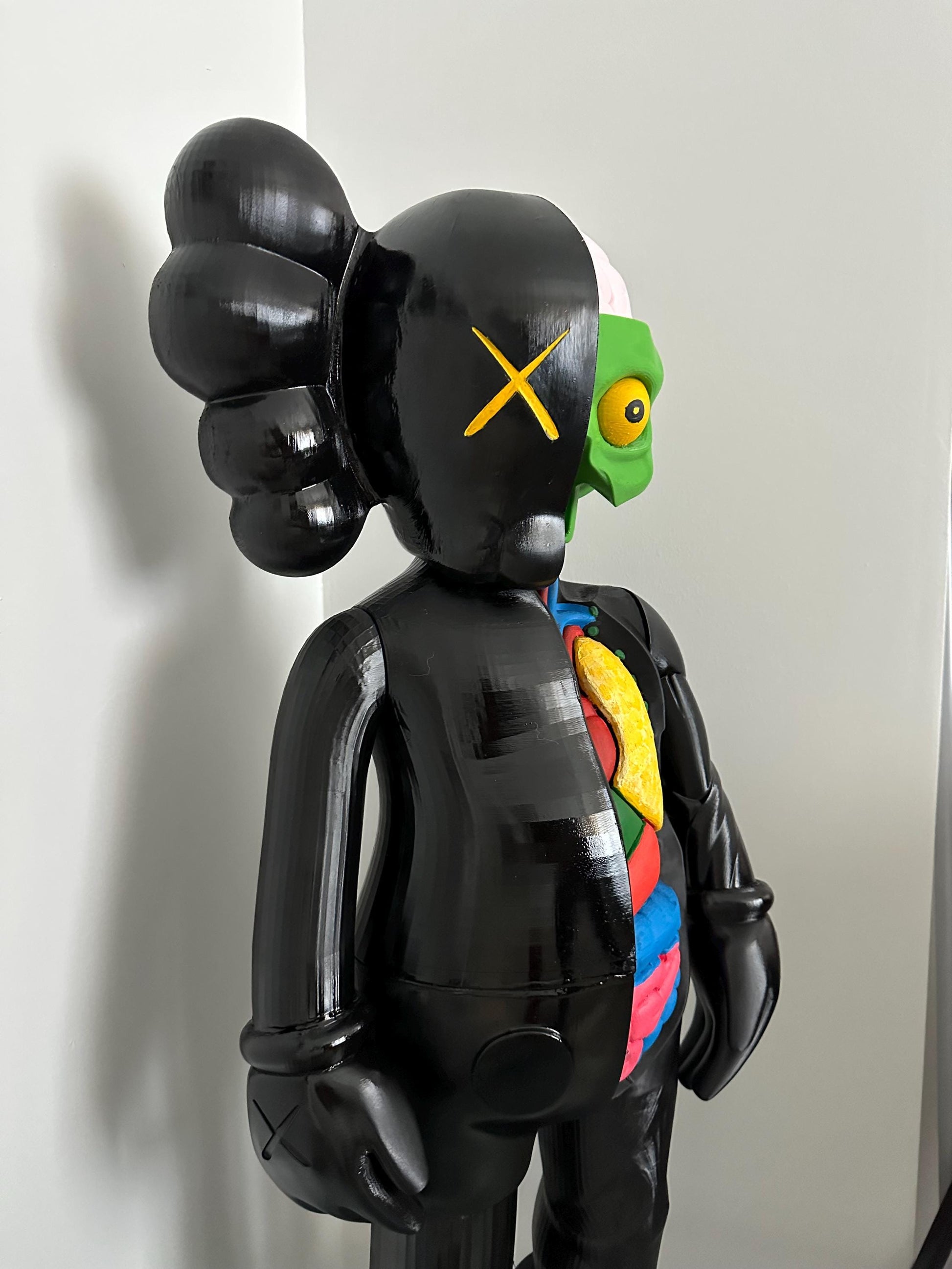 Kaws Flayed Open Figure: Collectible Decorative Art Sculpture - Modern Pop Art Design - Unique Gift for Home and Office Decor