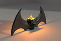 Bat Candle Holder for Batman Fans | Gothic Bat Wing Candle Stand Inspired by Batman | Unique Décor for Superhero and Gothic Enthusiasts