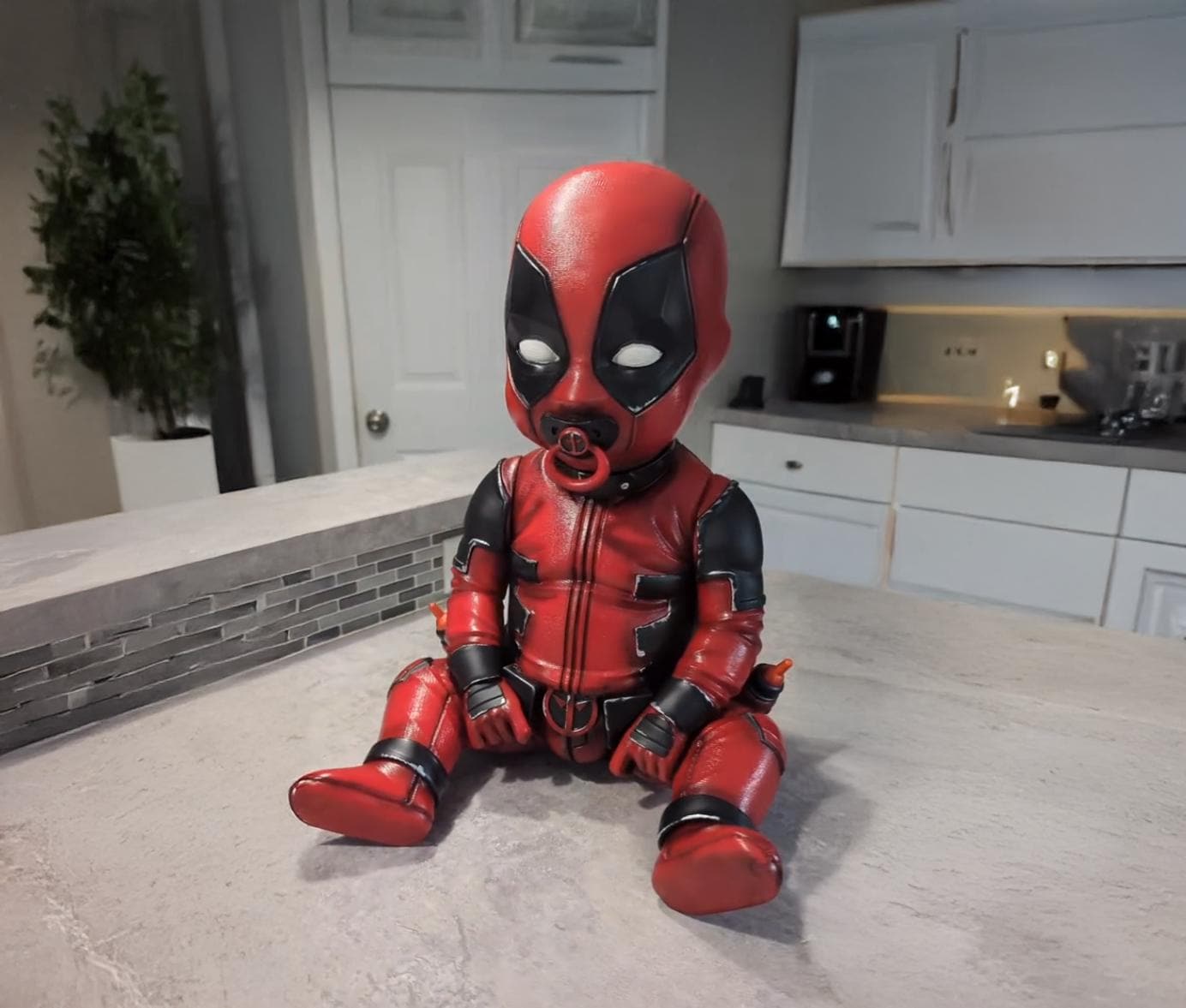 Adorable Baby Deadpool Plush Toy – Soft, Cuddly, and Perfect for Marvel Fans of All Ages Baby Pool