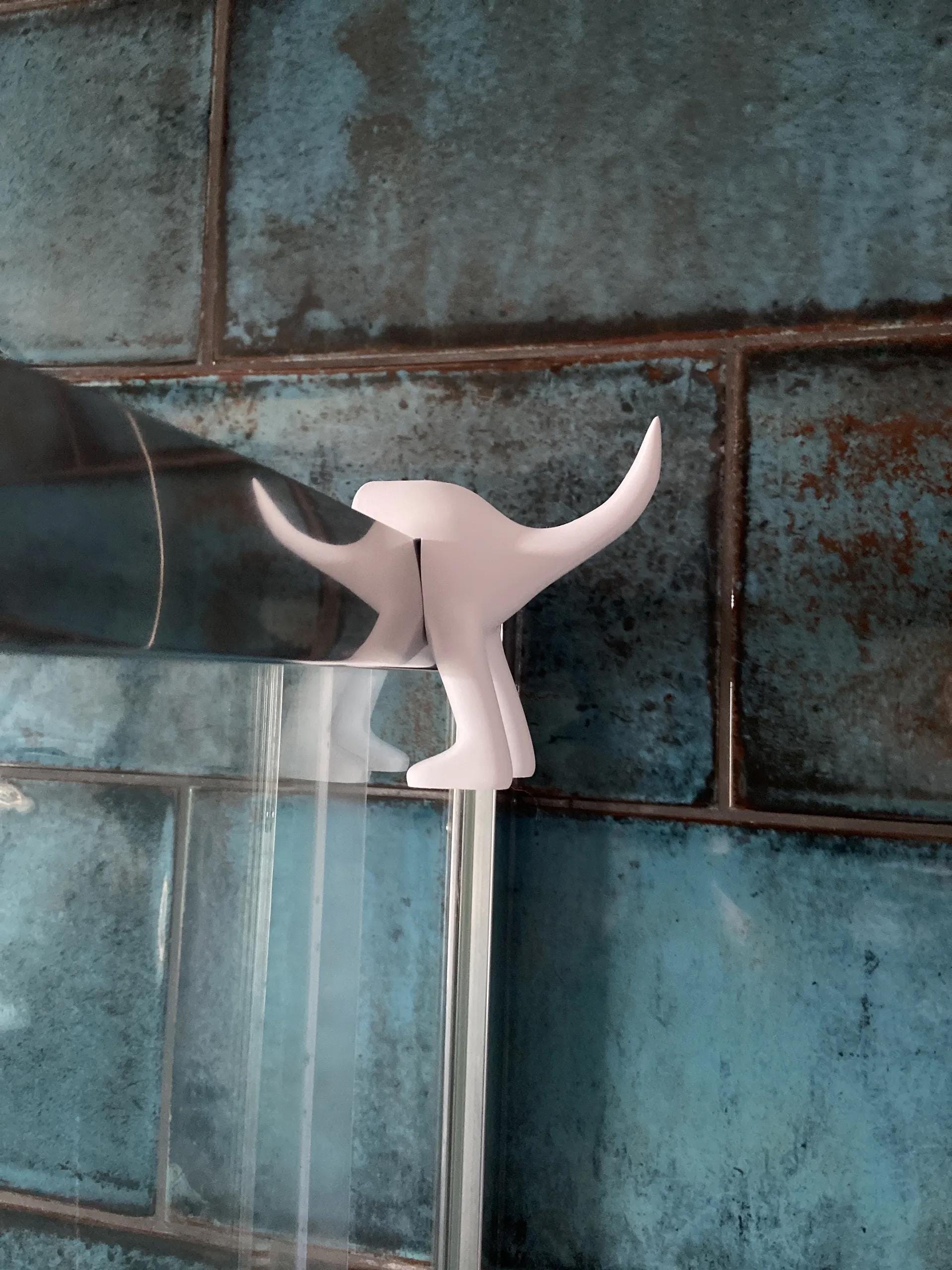 Tail Hook for Shower Screen, Unique Bathroom Accessory for Towels, Stylish and Durable Shower Hook, Easy Install, Perfect Home Addition