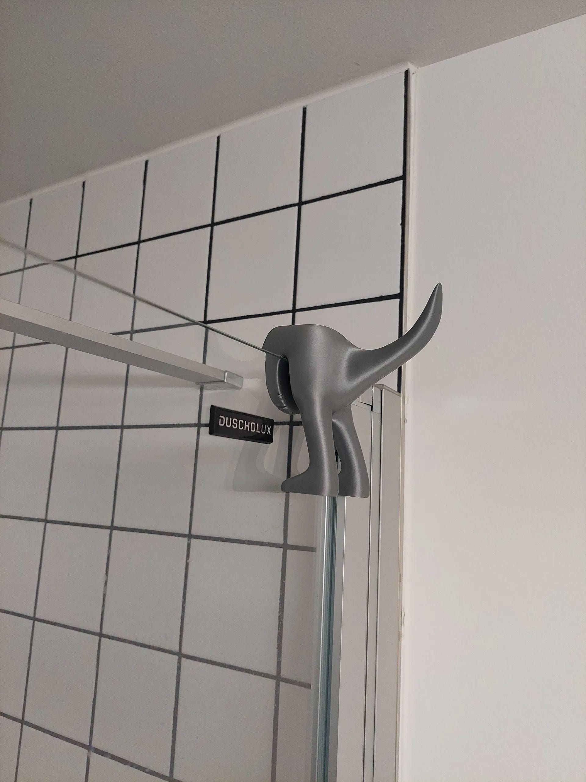 Tail Hook for Shower Screen, Unique Bathroom Accessory for Towels, Stylish and Durable Shower Hook, Easy Install, Perfect Home Addition