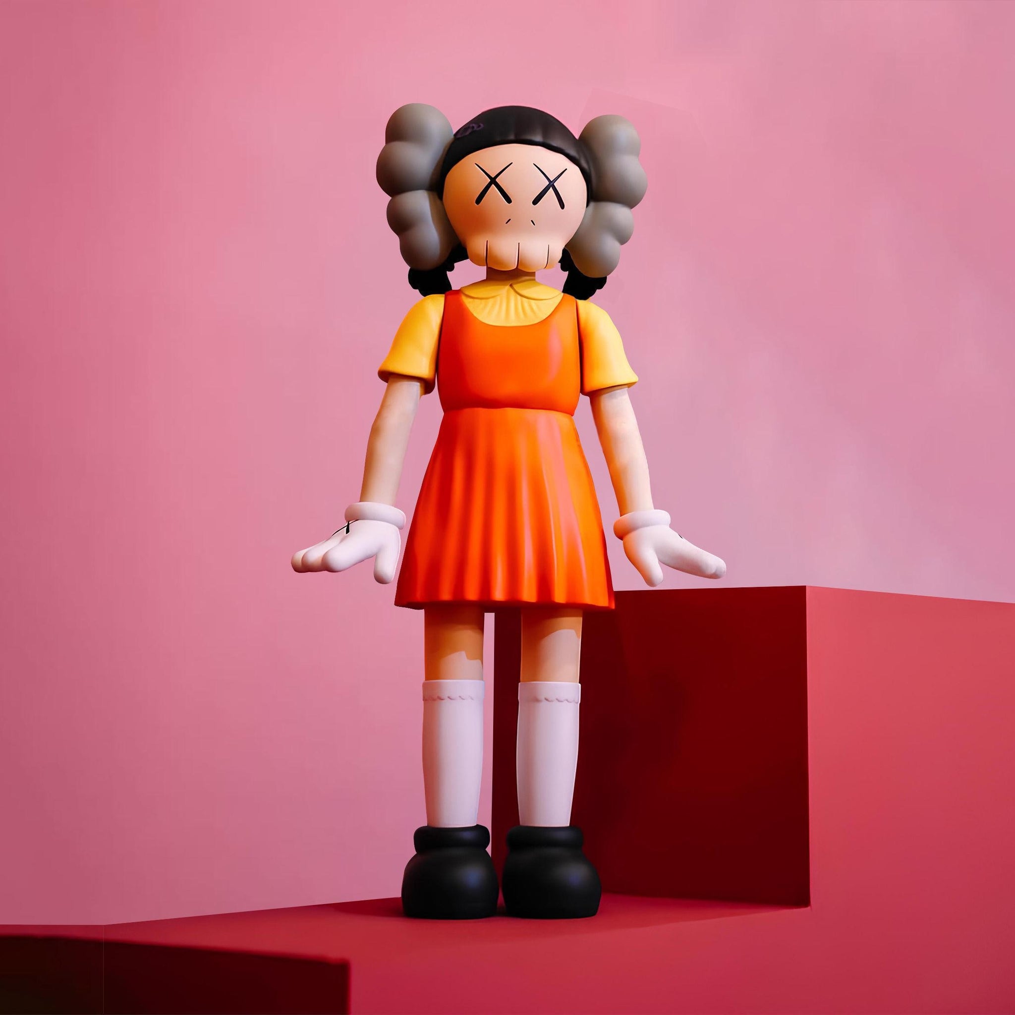 Kaws YOUNG HEE Squid Game Season 2 Collectible Figure - Unique Art Toy for Fans and Collectors - Iconic Netflix Series Memorabilia