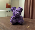 Romantic Rose Pattern Teddy Bear, Perfect Valentine's Day Gift, Meaningful Gift Idea for Your Loved One