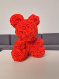 Romantic Rose Pattern Teddy Bear, Perfect Valentine's Day Gift, Meaningful Gift Idea for Your Loved One