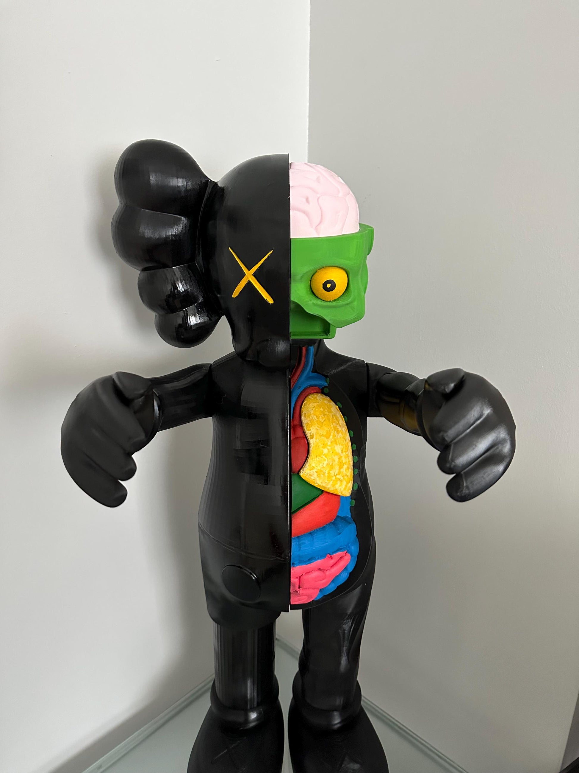 Kaws Flayed Open Figure: Collectible Decorative Art Sculpture - Modern Pop Art Design - Unique Gift for Home and Office Decor