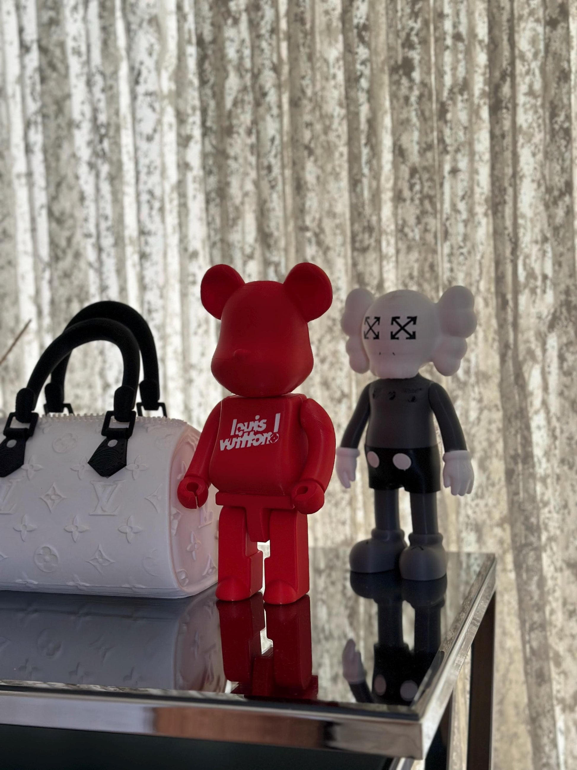 Luxury Bearbrick Art Figure - Designer Collectible with Premium Label Aesthetic - Iconic Statement Piece for Modern Decor