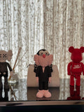 Kaws BFF Pink Suit Art Collectible - Designer Figure Home Decor, Limited Edition Kaws BFF Companion Gift for Art Enthusiasts