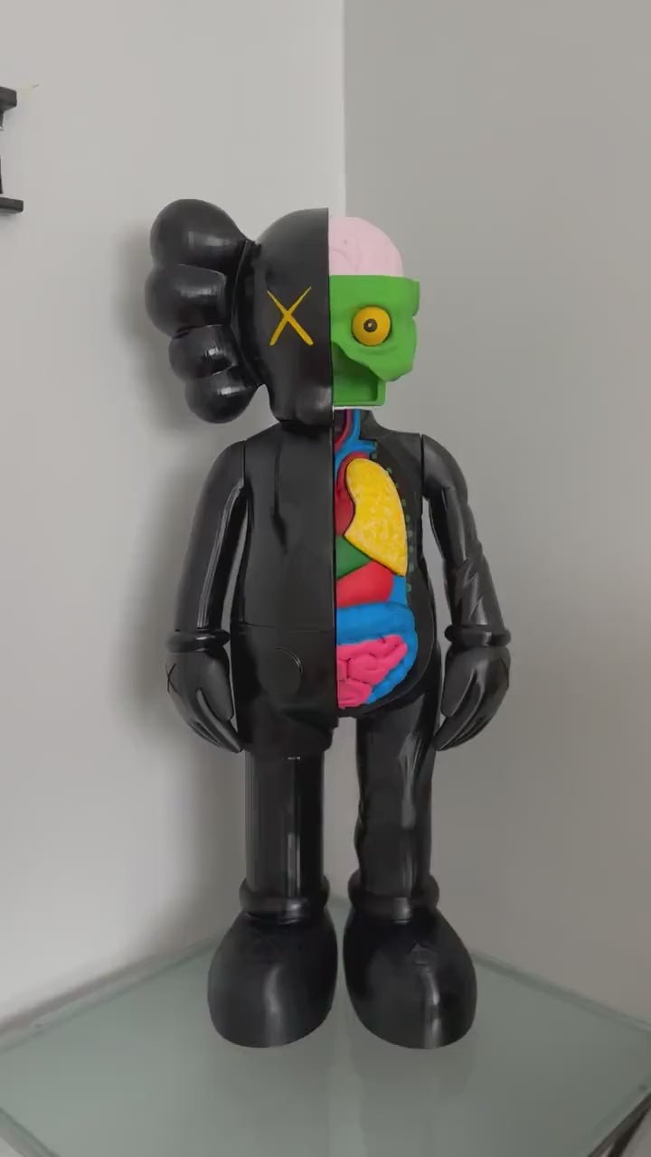 Kaws Flayed Open Figure: Collectible Decorative Art Sculpture - Modern Pop Art Design - Unique Gift for Home and Office Decor